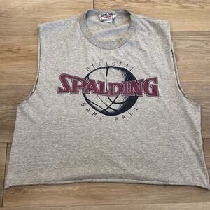 Vintage Spalding 90s Basketball Sleeves Shirt Mens XL Athletic Streetwear